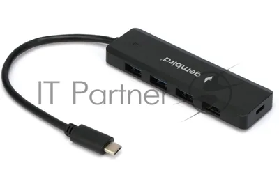 USB-концентратор Gembird UHB-C424, USB Type-C, USB 4 порта, USB Type-C