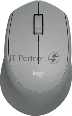 Мышь беспроводная Logitech M280 серый, 1000 dpi, радиоканал, USB, кнопки - 3