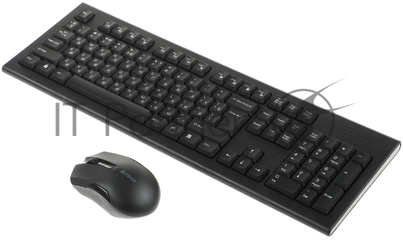Комплект клавиатура+мышь A4Tech 3000NS беспроводной, USB, 1200 DPI, чёрный
