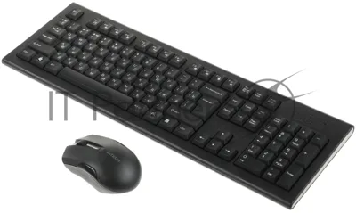 Комплект клавиатура+мышь A4Tech 3000NS беспроводной, USB, 1200 DPI, чёрный