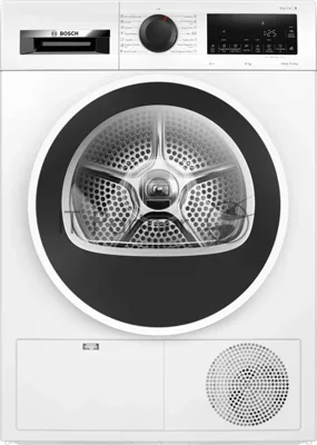 Сушильная машина Bosch WQG24100BY белый, 9 кг, сушка - тепловой насос, программ - 14, 59.8 x 84.2 x 61.3 см
