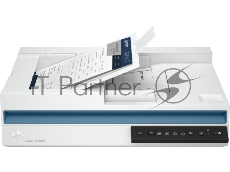 Сканер планшетный HP Scanjet Pro 2600 f1, A4, CIS, 600x600dpi, ДАПД 60 листов, ч/б 25 стр. или 50 изобр. в минуту (300dpi),цв. 25 стр/мин/50 изобр/мин, 48 бит, 24 бит, USB 2.0 (20G05A)