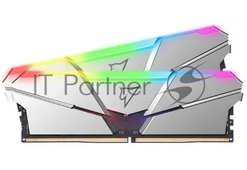Оперативная память NETAC Shadow, DDR5, 32GB (2x16 GB), 5600 MHz, CL40, DIMM, ECC, радиатор, RGB, серебристый
