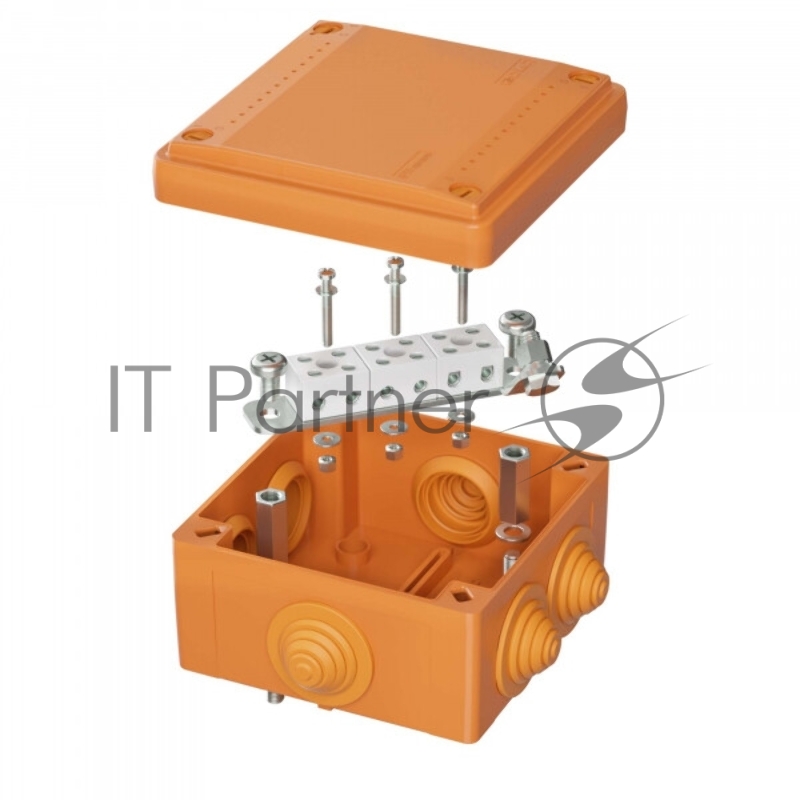 Коробка ответвительная DKC FSB11604 FS 100х100х50мм 6р 450В 6А 4кв.мм с каб. вводами и клеммн. IP56 пластик.