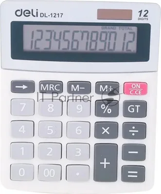 Калькулятор настольный Deli E1217 в ассортименте 12-разр. 1003503