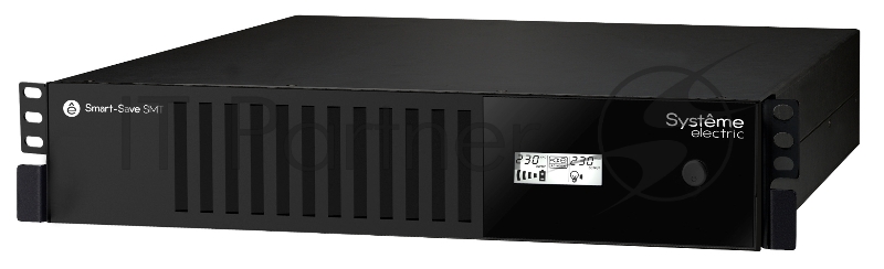 Источник бесперебойного питания Smart-Save SMT Systeme Electric 1000 ВА, монтаж в стойку 2U, 230 В, 6 розеток IEC C13, SmartSlot, AVR, LCD, USB HID