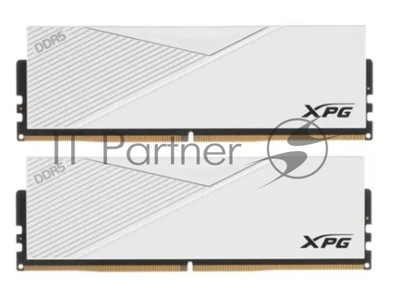 Оперативная память XPG Lancer, DDR5, 32GB (2x16GB), 6000MHz, CL30, DIMM, с радиаторами, белый