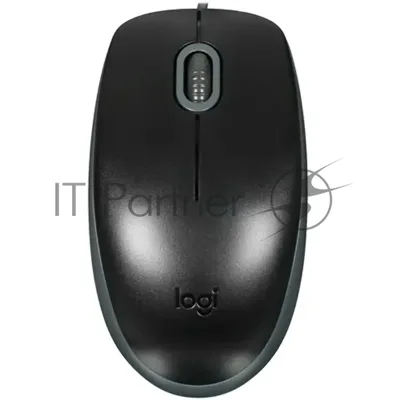 Мышь проводная Logitech M110 Silent черный, 1000 dpi, USB, кнопки - 3