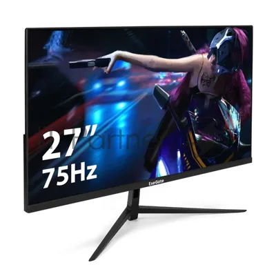 Монитор 27" ExeGate ProSmart EV2707 VA 1920x1080, 75 Гц, 5 мс, 16:9, 250 кд/м², HDMI, VGA, Flicker Free, черный