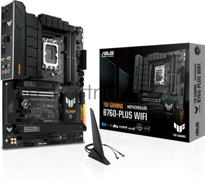 Материнская плата ASUS TUF GAMING B760-PLUS WIFI, LGA1700, Intel B760, 4xDDR5, 4xSATA, 3xM.2, 1xPCIe 5.0 x16, DisplayPort, HDMI, 1x2.5Gb LAN, USB Type-C, 5x3.5 мм, 7.1, ATX