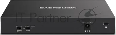Коммутатор Mercusys MS108GP, 7×1 Гбит/с PoE + 1×1 Гбит/с, неуправляемый