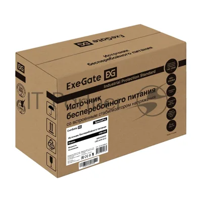 Источник бесперебойного питания ExeGate SpecialPro UNB-500.LED.AVR.4C13 / 500 ВА / 300 Вт / 4 x IEC 320 C13