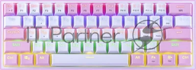 Клавиатура Redragon Fizz проводная, USB Type-A, розовый