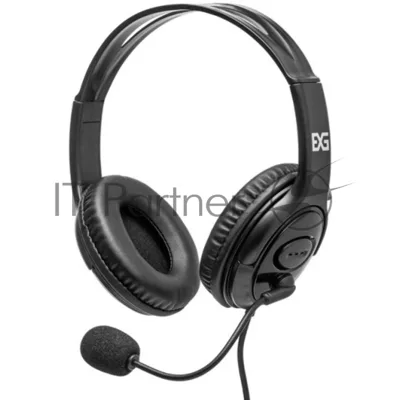 Гарнитура Exegate 960 USB Stereo чёрный, проводная, USB, регулятор громкости