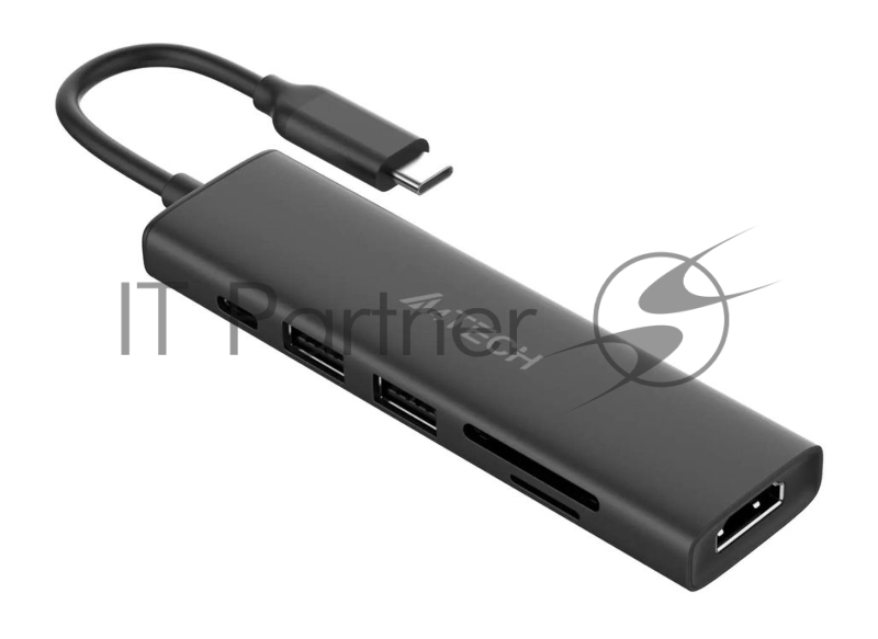 USB-концентратор A4Tech DST-60C, USB Type-C, USB/HDMI/SD, USB Type-C