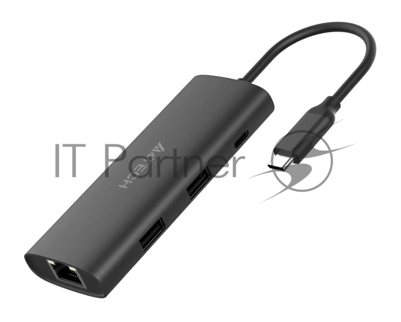 Разветвитель USB-C A4Tech DST-80C 2порт. серый