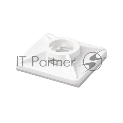 База монтажная самокл. для двух хомутов 19х19 бел. (уп.100шт) DKC 25467SR