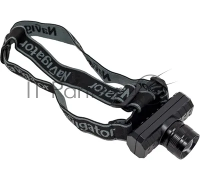 Фонарь налобный Navigator NPT-H28-ACCU 1Cree XPE 3Вт li-ion 1.2А.ч 3реж. фокус