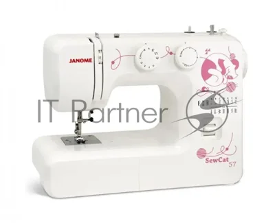 Швейная машина Janome Sew Cat 57 белый/рисунок