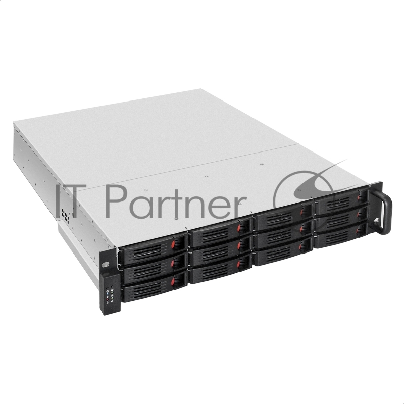 Серверный корпус ExeGate Pro 2U550-HS12 (RM 19", высота 2U, глубина 550, Redundant БП 2x1000W, 12xHotSwap, USB)