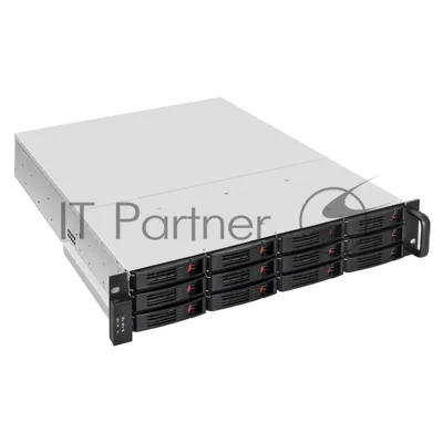 Серверный корпус ExeGate Pro 2U550-HS12 (RM 19", высота 2U, глубина 550, Redundant БП 2x1000W, 12xHotSwap, USB)
