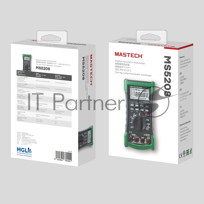 Профессиональный мультиметр MS5208 MASTECH