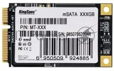 Накопитель SSD KINGSPEC MT Series MT-512, mSATA, R/W 560/540, 3D NAND