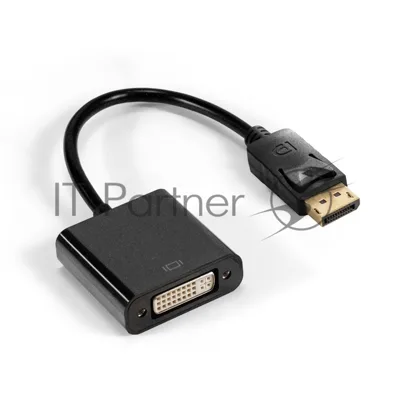 Кабель-переходник DisplayPort-DVI ExeGate EX-DPM-DVIF-0.1 (20M/19F, 0,1м)