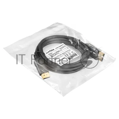 Кабель DisplayPort ExeGate EX-CC-DP-2.0 (20M/20M, 2м, v1.2)