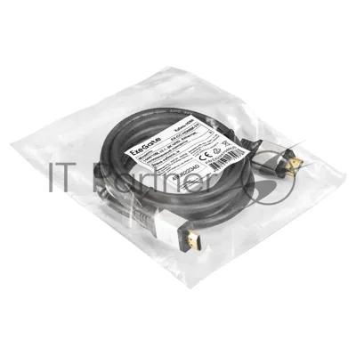 Кабель HDMI ExeGate EX-CC-HDMI8K-3.0 (19M/19M, v2.1, 3м, 8K UHD, Ethernet, позолоченные контакты)