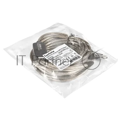 Удлинитель активный USB2.0-repeater ExeGate EX-UAE-AMAF-10.0 (Am/Af, 10м)