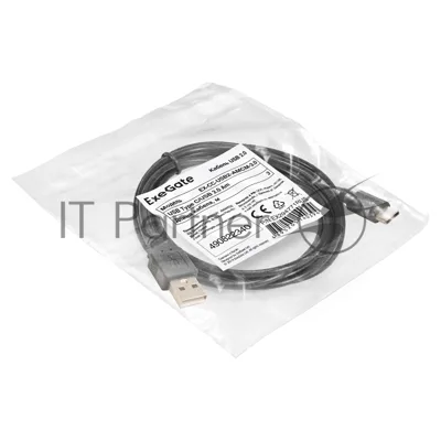 Кабель USB 2.0 ExeGate EX-CC-USB2-AMCM-3.0 (USB Type-C/USB 2.0 Am, 3м)
