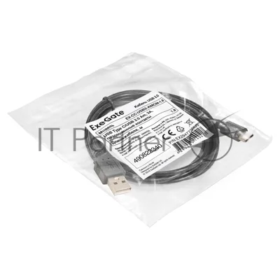 Кабель USB 2.0 ExeGate EX-CC-USB2-AMCM-1.8 (USB Type C/USB 2.0 Am, 3A, 1,8м)