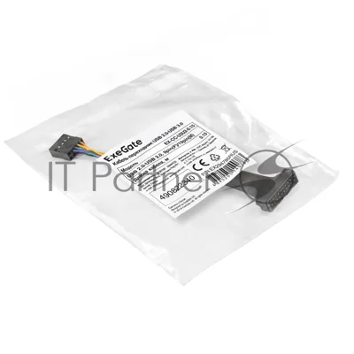 Кабель-переходник USB 2.0-USB 3.0 ExeGate EX-CC-U3U2-0.15 (9pin(F)/19pin(M), 0,15м)