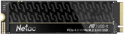 Накопитель SSD Netac NV7000-T, 2Tb, M.2 2280, PCIe 4.0 x4, NVMe, R/W 7300/6700, с радиатором