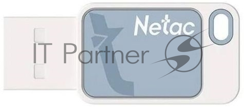 Флешка USB Netac UA31 (NT03UA31N-016G-20BL), 16Gb, USB 2.0, R/W 110/45, синий/белый