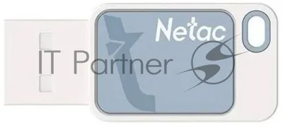 Флешка USB Netac UA31 (NT03UA31N-016G-20BL), 16Gb, USB 2.0, R/W 110/45, синий/белый