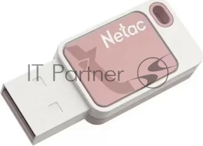 Флешка USB Netac UA31 (NT03UA31N-016G-20P), 16Gb, USB 2.0, R/W 110/45, розовый/белый
