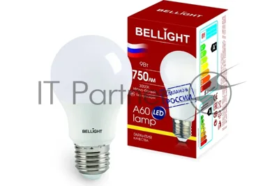 Лампа светодиодная Bellight LED 9 Вт Е27 220 3000 К 750 Лм