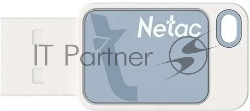 Флешка USB Netac UA31 (NT03UA31N-032G-20BL), 32Gb, USB 2.0, R/W 110/45, синий/белый