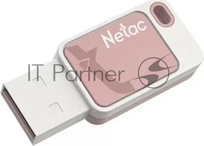 Флешка USB Netac UA31 NT03UA31N-032G-20PK), 32Gb, USB 2.0, R/W 110/45, розовый/белый