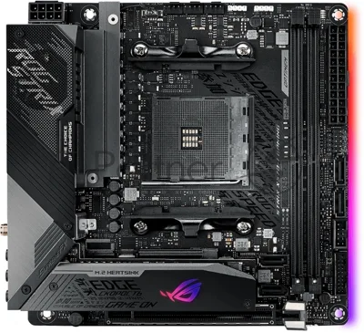 Материнская плата ASUS ROG STRIX X570-I GAMING, AM4, AMD X570, 2xDDR4, 4xSATA, 2xM.2, 1xPCIe 4.0 x16, 1xHDMI, 1xDP, 1x1Gb LAN, Wi-Fi 6, Bluetooth 5.0, 1xUSB-C 10Gbps, 3xUSB-A 10Gbps, 4xUSB-A 5Gbps, 2xUSB-A 2.0, 3x3.5 мм, 7.1, ITX