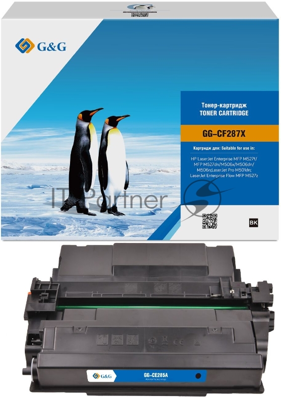 Картридж G&G аналог HP CF287X 18k с чипом