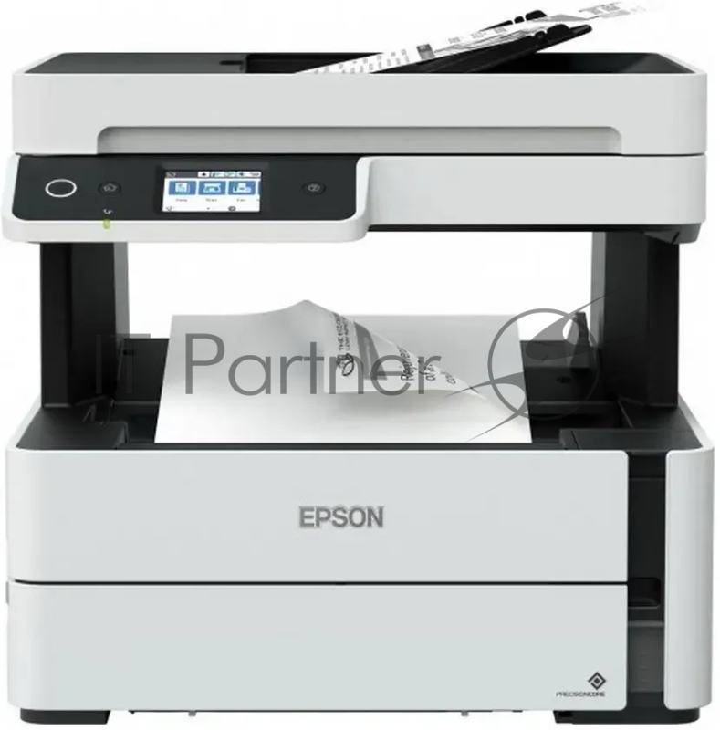 МФУ струйный Epson M3170 (C11CG92501), A4, ч/б, печ. до 39 стр/мин., 2400 x 1200 dpi (печать) 1200x2400dpi (скан.), USB, RJ-45, Wi-Fi, Air Print