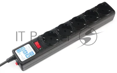 Сетевой фильтр Powercube SPG5-С5 5 м, 5 розеток, черный, коробка