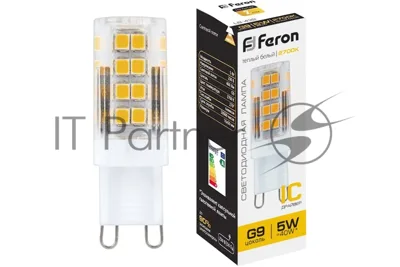 Лампа светодиодная Feron LB-432 5Вт 230В G9 теплый капсульная