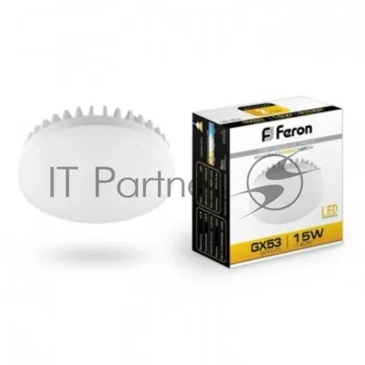 Лампа светодиодная Feron LB-454 15Вт GX53 теплый таблетка