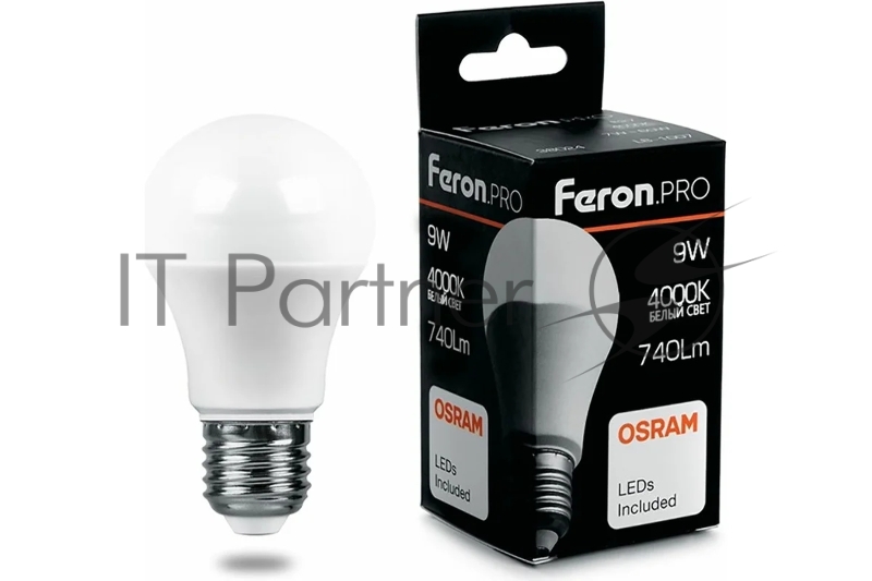 Лампа светодиодная Feron PRO LB-1009 9вт Е27 белый