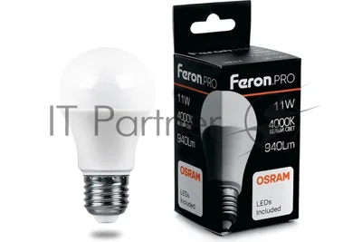 Лампа светодиодная Feron PRO LB-1011 11вт Е27 белый