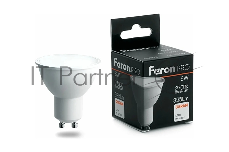 Лампа светодиодная Feron PRO LB-1606 6Вт 230В GU10 теплый